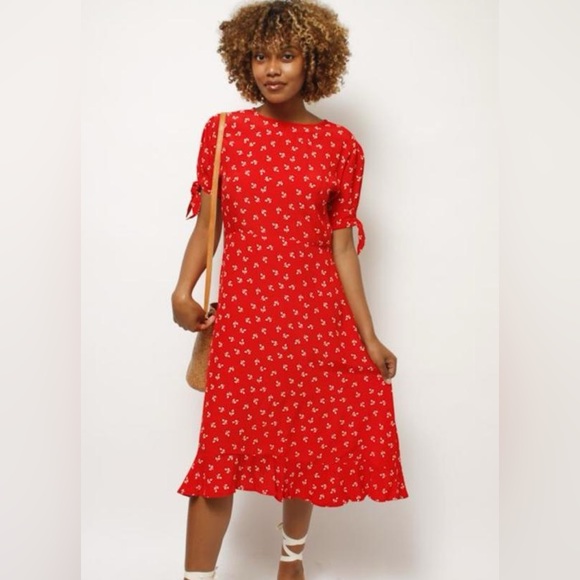 Faithfull the Brand- Red dress. Size XS. - Picture 2 of 8